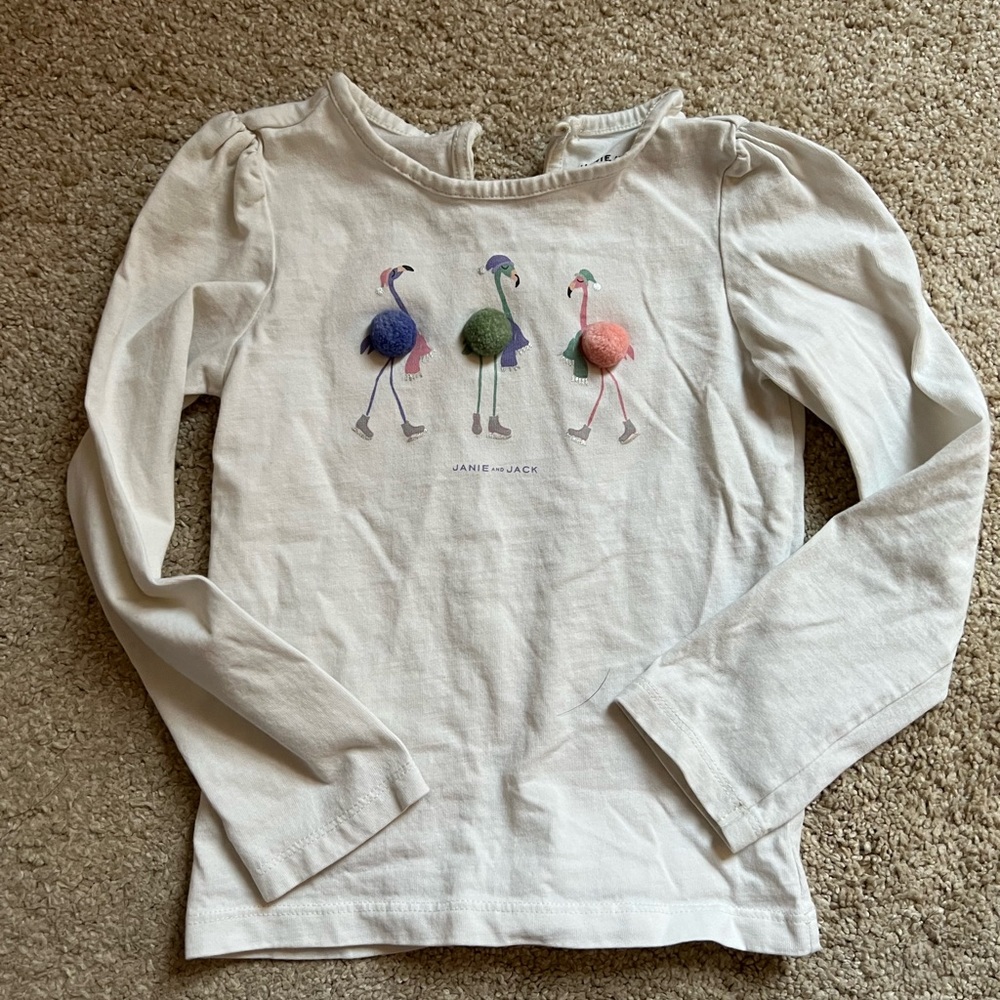 Janie & Jack flamingo shirt